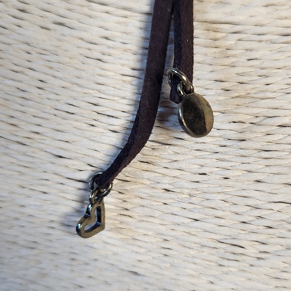 Lucky You Long Faux Leather Necklace & Earring Set - Picture 4 of 9